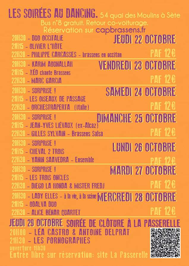 Programme Soirées 22 V'La Georges 2026